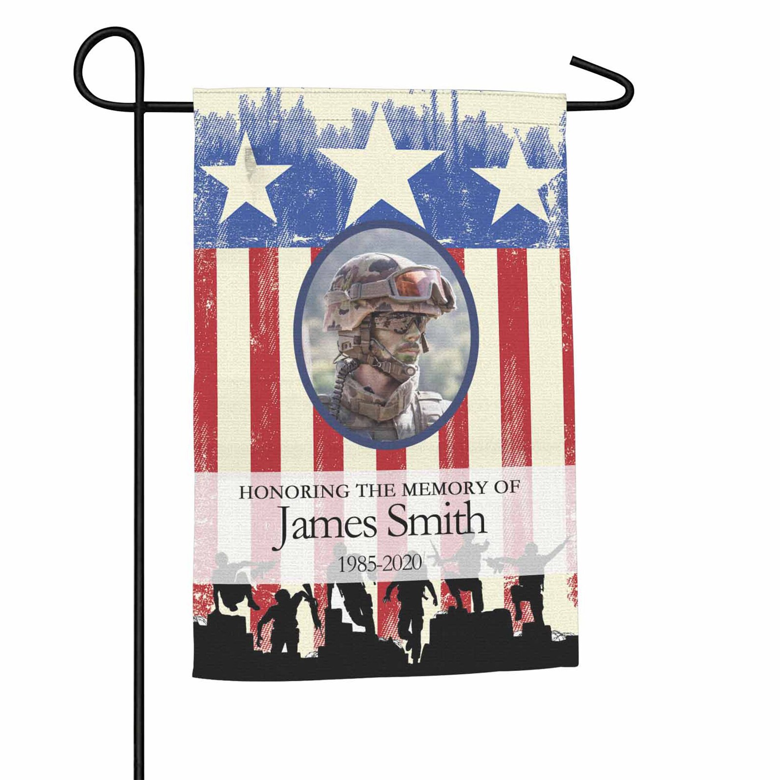 Custom Photo Flag Personalized Memorial Flag Memory Banner Etsy