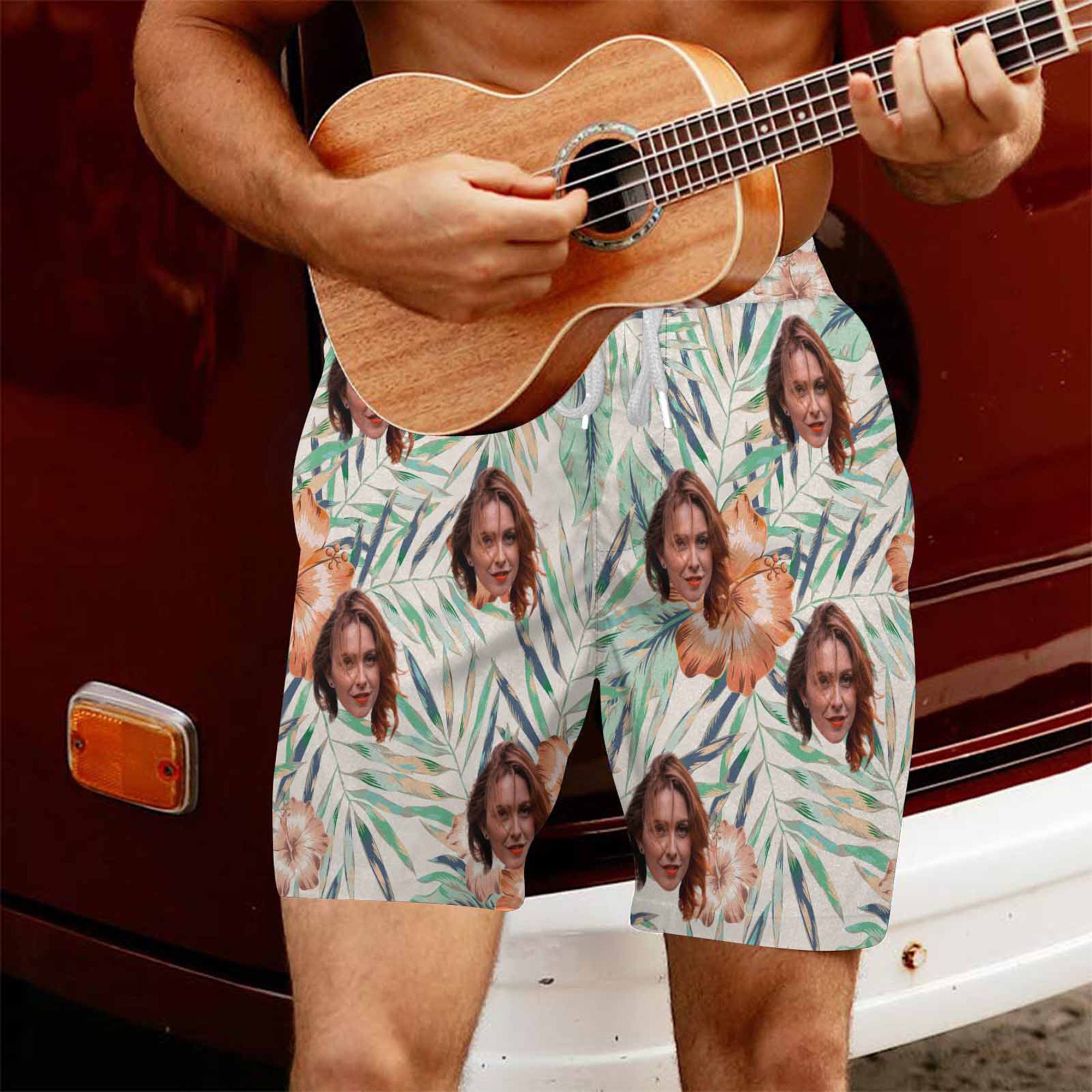 Tropical Flower Men Bathing Suit Personalized Men Swimwear Etsy