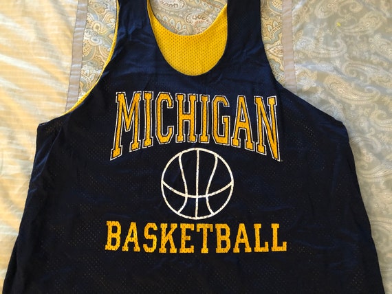 Vintage Champion Michigan Basketball Practice Jers