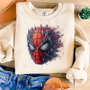 Spiderman Kopf PNG Clipart Peter Parker Mcu Superheroes City Doppelbelichtung Digitale Designdatei für die Sublimation von Tshirt Mug Tumbler Wall Art