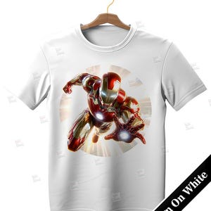 PNG Iron Man clipart art comic style action hero shield PNG for sublimation Superhero Art Print Tshirt Mug Design Wall Art Stickers Tumbler Clipart Halloween Christmas New year card making designs gift ideas Digital Download Birthday Transparent