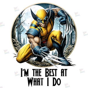 PNG Xmen Wolverine Clipart Logan Mcu Superheroes Watercolor Digital File for sublimation Tshirt Mug Wall Art Tumbler Poster Sticker Design