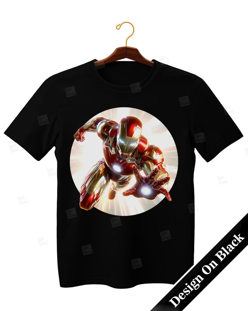 PNG Iron Man clipart art comic style action hero shield PNG for sublimation Superhero Art Print Tshirt Mug Design Wall Art Stickers Tumbler Clipart Halloween Christmas New year card making designs gift ideas Digital Download Birthday Transparent