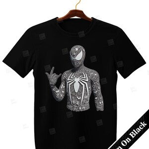 Black Spiderman Symbol PNG clipart, Peter Parker Mcu Superheroes Splash Double Exposure Digital Poster design  PNG file for sublimation, 300DPI High Resolution, Instant Digital PNG Download, Superhero Party decoration, Tshirt, Mug designs,