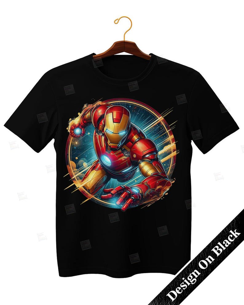 Iron man clipart, Watercolor Digital Poster design PNG file for sublimation, Superhero Art,Digital Download, Birthday, Transparent background