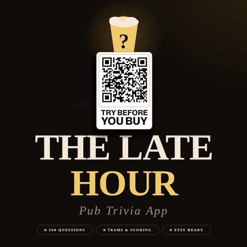 Pub Quiz Trivia Night App cover