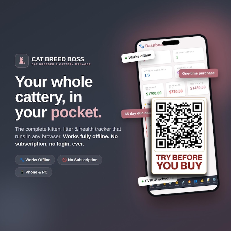 Cat Breeder Manager App cover
