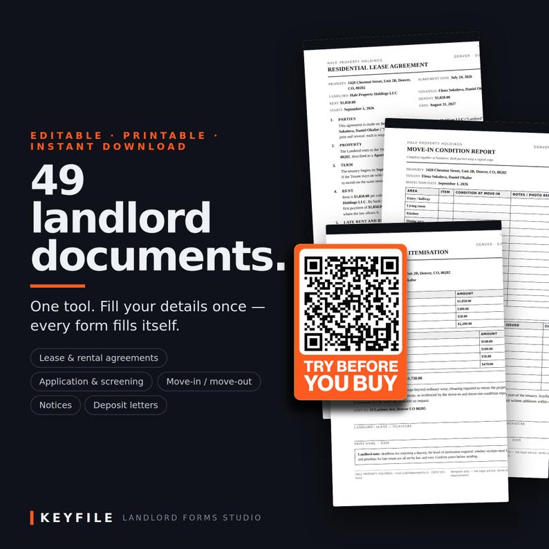 Landlord Forms Bundle cover