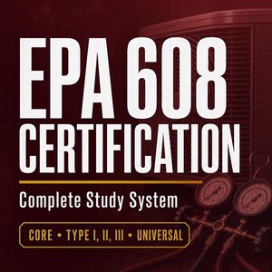 EPA 608 Certificeringsstudiesysteem | Voorbereiding op het HVAC-koelmiddelexamen (PDF-download)