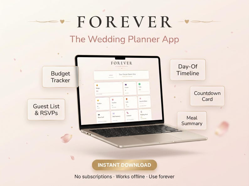FOREVER Wedding Planner App cover