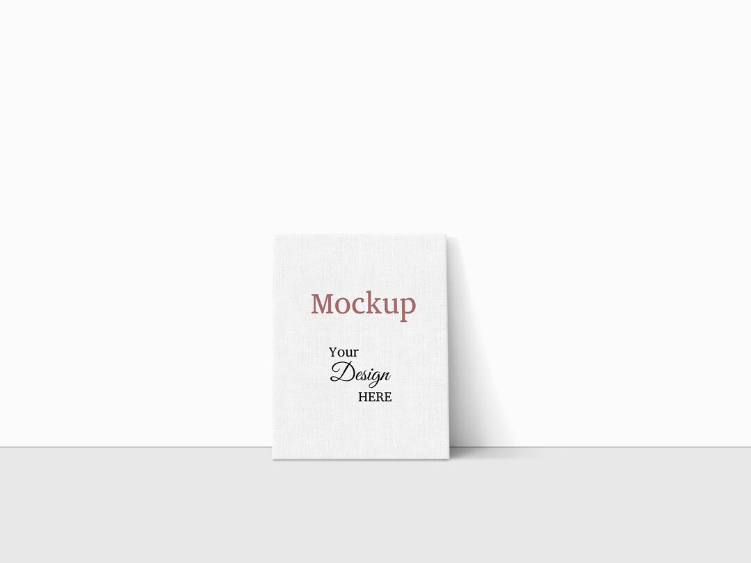 Blank Canvas Mockup, Canvas Mockups PSD, 11x14 Standing Canvas, Digital