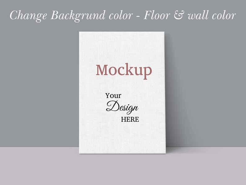 A4 Size Multiple Canvas Mockup, Gallery Canvas Mockups PSD, Vertical ...