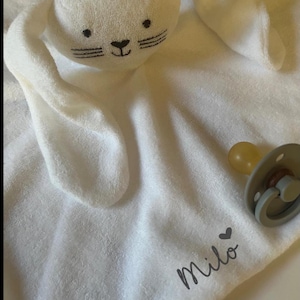 Personalized rabbit comforter/birth gift/baby gift/comforter
