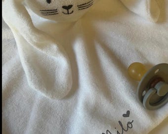 Personalized rabbit comforter/birth gift/baby gift/comforter