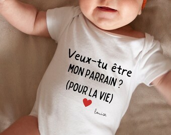 Godmother or godfather collection - baby and child bodysuits and t-shirts - godparent proposal cards - will you be my godfather/godmother?