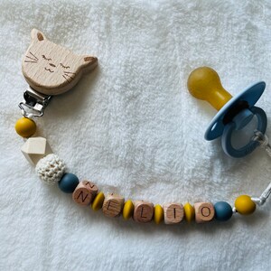 Personalized pacifier clip/personalized baby/Personalized birth gift/handmade gift