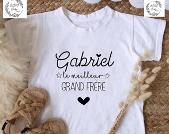 Big Brother T-shirt long or short sleeves / Future Big Brother T-shirt / Future Cousin T-shirt / Pregnancy announcement / personalized t-shirt