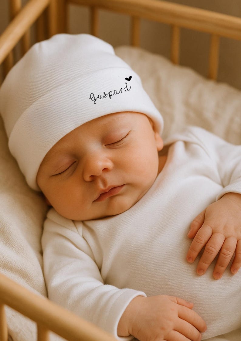 Personalized baby hat/handmade gift image 1
