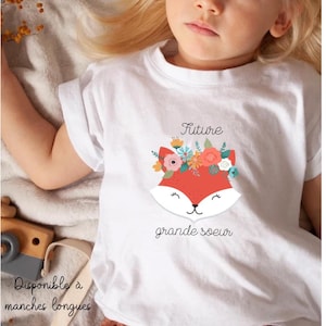 Big sister t-shirt short or long sleeves / big sister gift / pregnancy announcement / big sister announcement