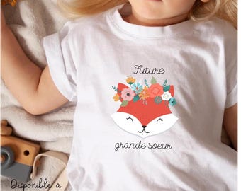 Big sister t-shirt short or long sleeves / big sister gift / pregnancy announcement / big sister announcement