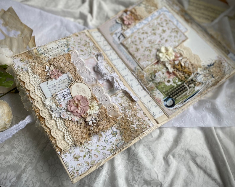 Handmade Scrapbook Album in Vintage Style Scrapbook Album Vintage Style