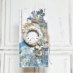 Biglietto d'auguri fatto a mano - regalo - uccelli - busta per matrimonio - biglietti - congratulazioni