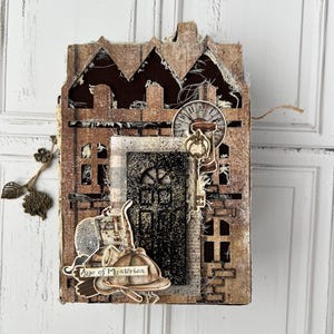 Scrapbook man album in vintage style - vintage style - Sherlock style - album - handmade albums - scrapbook album - gifts for man