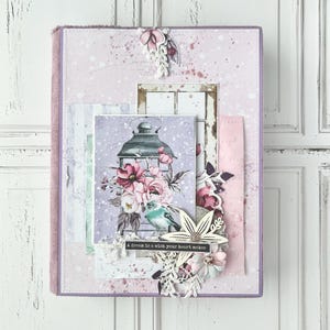Scrapbook spring album - albums - photo albums - scrapbook - scrapbooking - handmade - gifts - handmade gifts - present for mother
