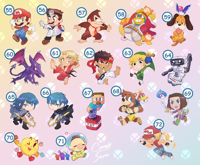Super Smash Bros. Acrylic Keychains ~New Designs!~ image 10