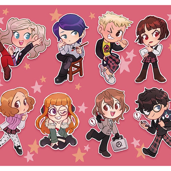 Persona 5 Phantom Thieves Acrylic Keychains (Now with Kasumi!) ~Restocked~