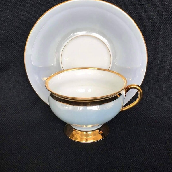 KPM københavens  porcelains måleri empress coffee cup and saucer or demitasse made in Denmark