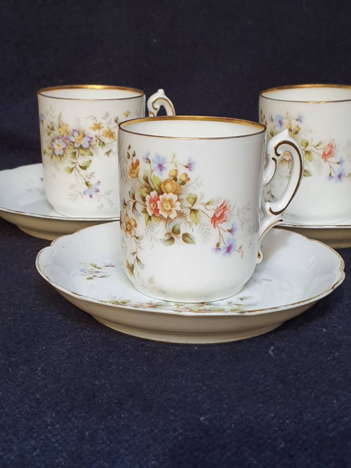 Antique coffee cup and saucer rosenthal signed made in Germany Etsy