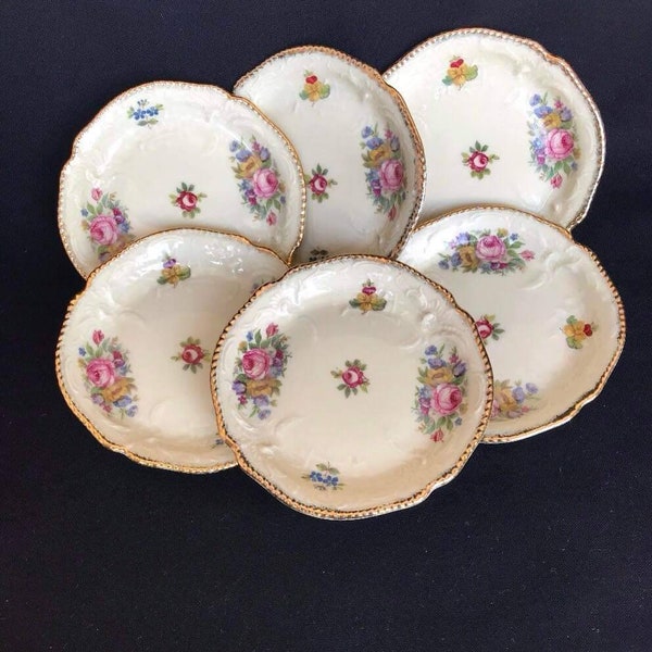 6 pieces rosenthale sanssouci signed small plates set , made in Germany