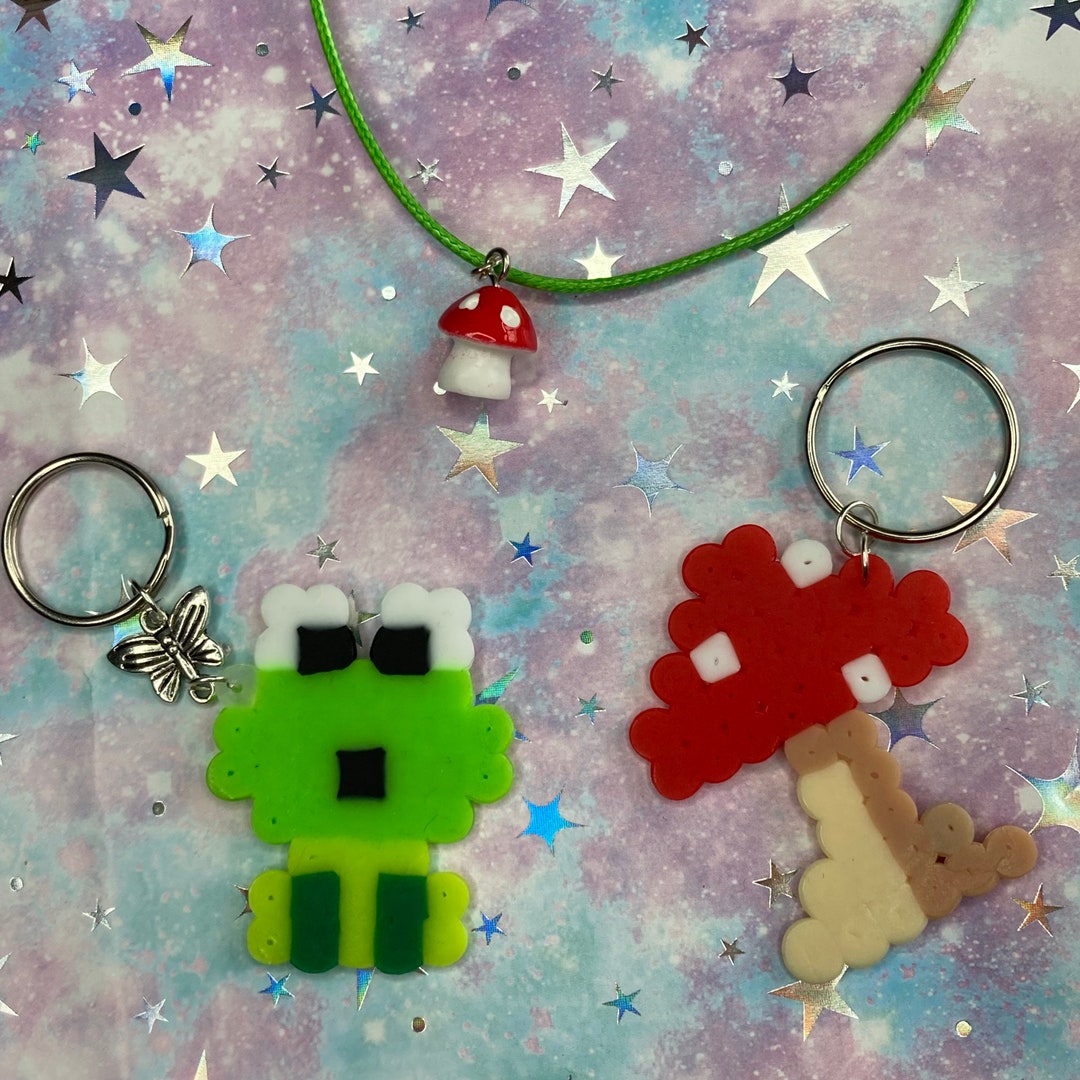 FROGS & MUSHROOMS KEYCHAINS Fairycore Aesthetic Accessories Etsy