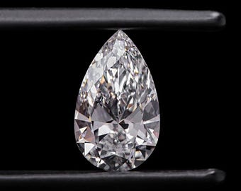 Diamant im Birnenschliff für personalisierten Schmuck, IGI-zertifizierter Diamant von 1,00 bis 6,00 Karat, umweltfreundlicher loser Diamant, künstlich im Labor gewachsener Diamant