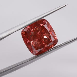 Deep Pink Cushion Cut Lab Grown Diamond (1-6 CT) IGI Certified Loose Stone