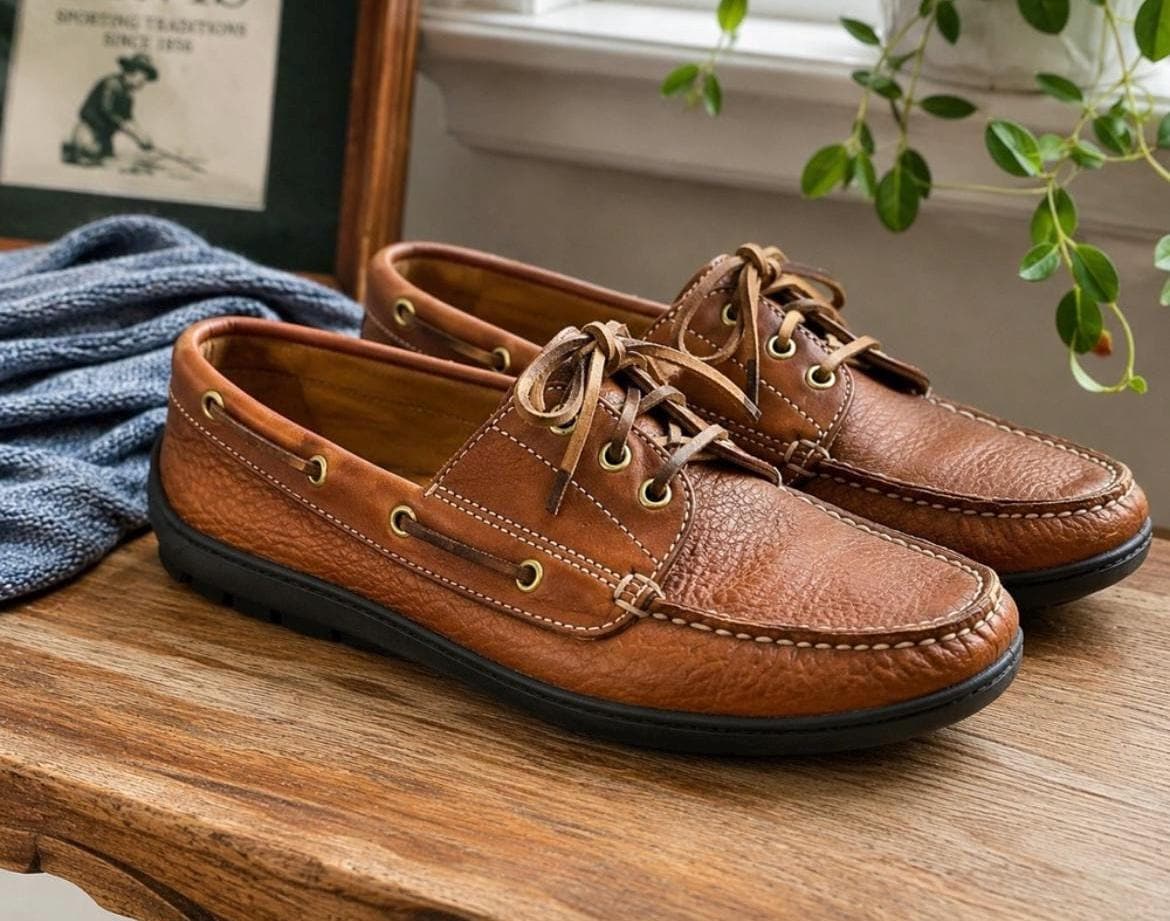 Brown Deck Shoes - Etsy