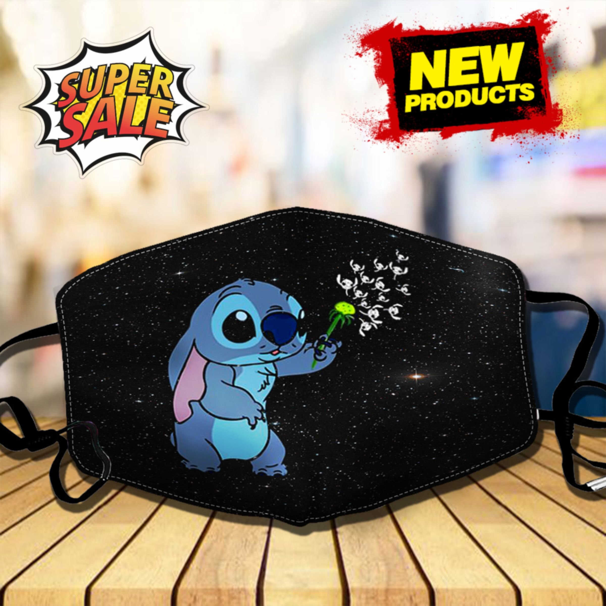 Lilo &amp; Stitch Mask Cartoon Mask Reusable And Breathable | Etsy
