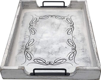 Booleaf Decorative Tray Tribal Design