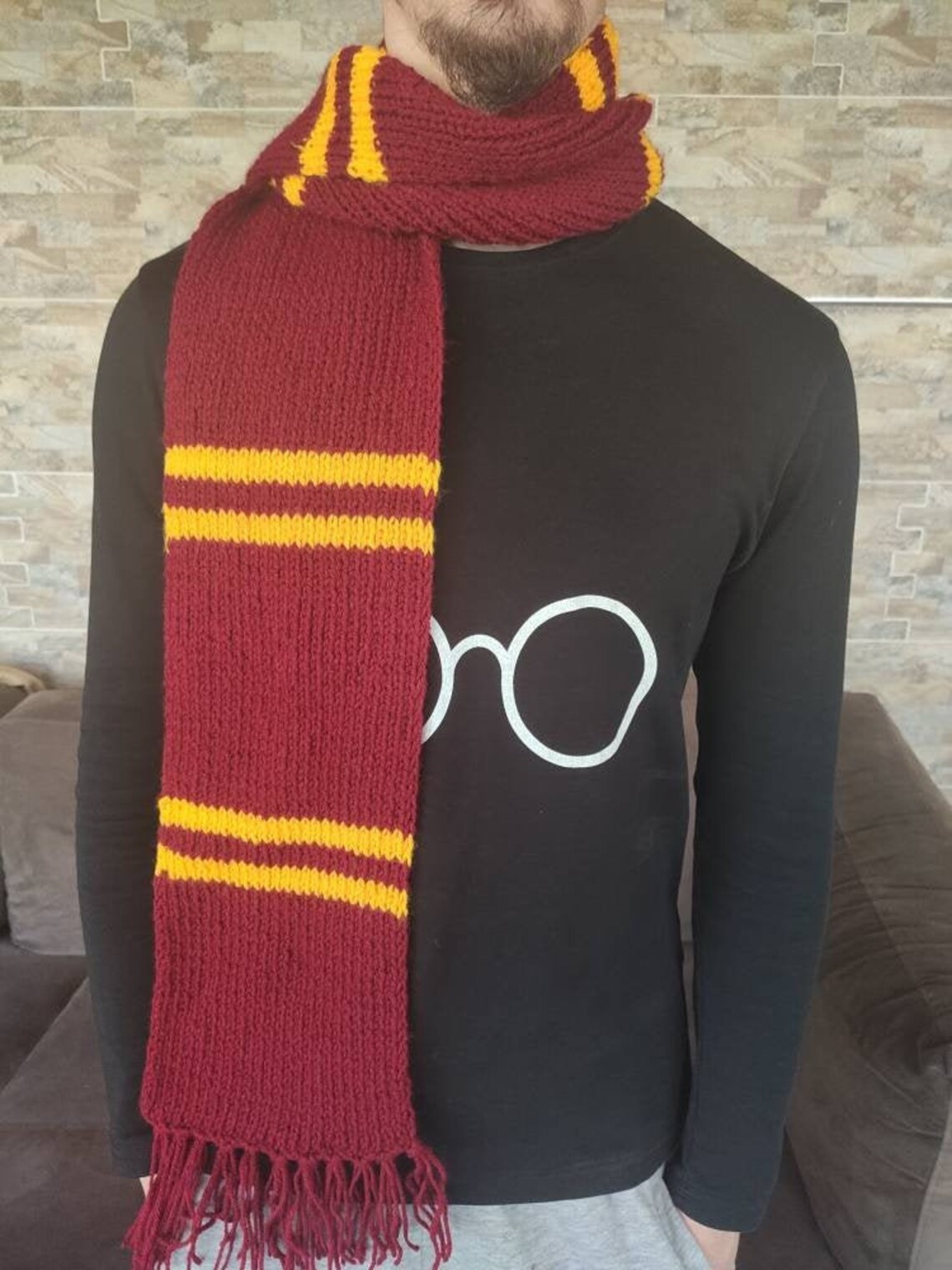 Gryffindor gestrickte Schal Harry Potter Schal Kinder Etsy