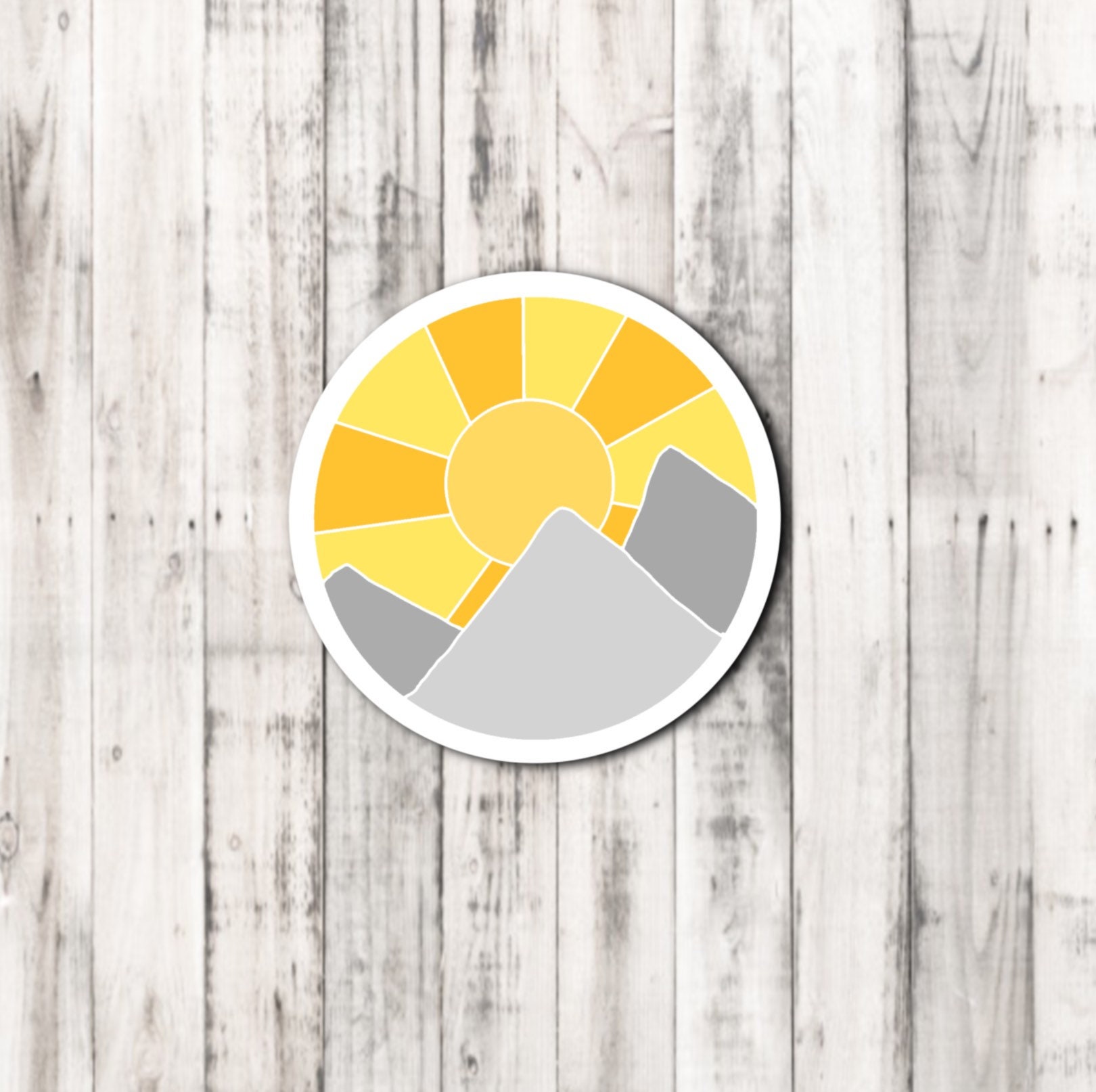 Mountain Range Sticker | Etsy