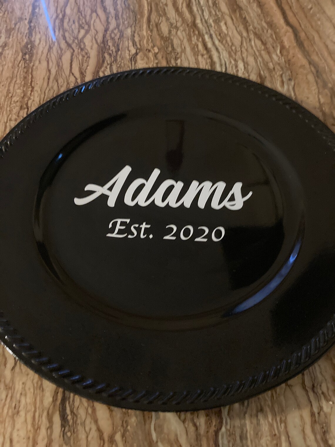Custom Charger Plate Etsy