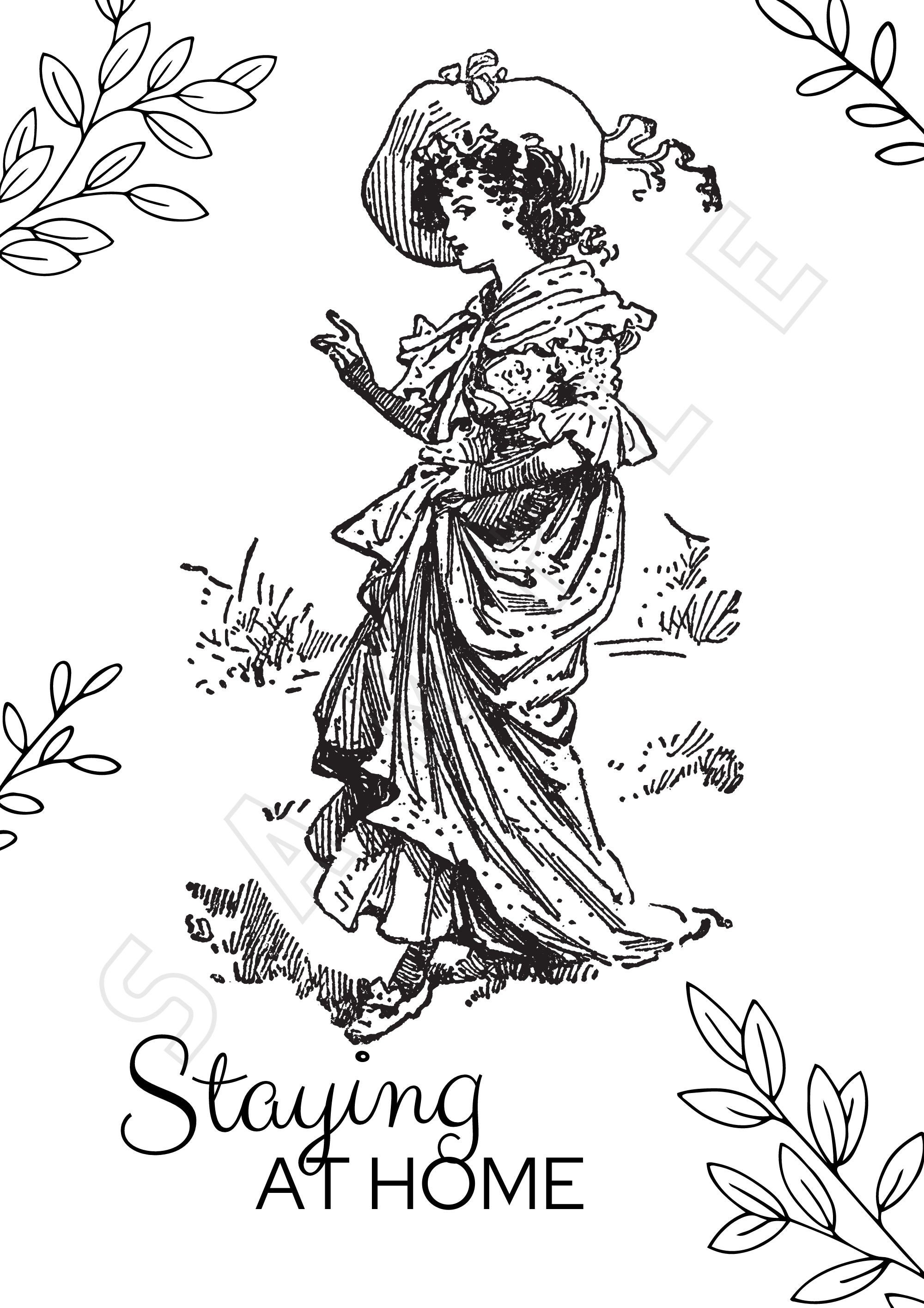 Coloring Pages - Self Love - PRINTABLE Coloring Sheets - Instant