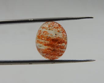 Fiocchi di pietra di sole di coriandoli naturali da 4,6 carati, pietra di sole di fuoco da 12 x 10 x 5 mm, pietra di sole arancione per gioielli