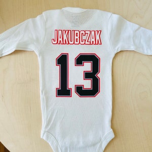 Custom NY Throwback Football Baby Jersey Infant New York Team Bodysuit Personalized Football Youth Shirt New York Vintage Jersey Toddler Tee