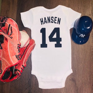 Personalized yankee jersey for baby hotsell