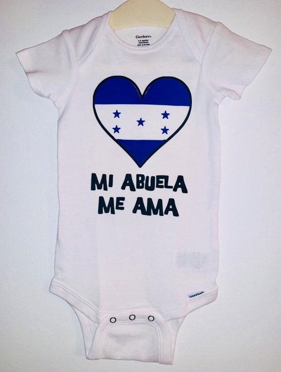 Honduras babyromper, mijn oma oma houdt van me T-shirt, romper met