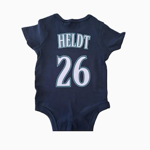 Custom Seattle Baseball Jersey Baby Bodysuit | Personalized Infant Washington Baseball Any Team Outfit | Baby Baseball Bodysuit Kids T-Shirt