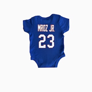 Custom Buffalo Baby Football Jersey Personalized NY Buffalo Kids Football Shirt Customized Youth Buffalo Football TShirt Jersey Bodysuit