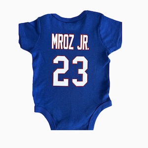 Custom Buffalo New York Football Baby Jersey Personalized NY Buffalo Football Kids Football Shirt Customized Toddler Buffalo Tshirt Jersey